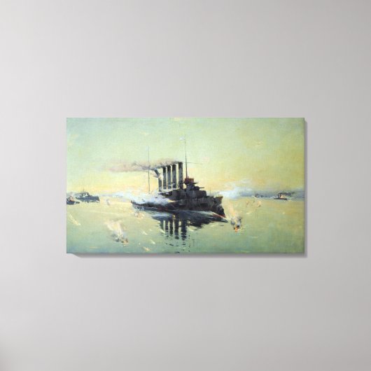 Cruiser Askold Kampf Leinwanddruck (Vorderseite)