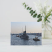 Cruiser Aurora Postkarte (Stehend Vorderseite)