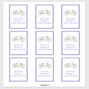 Cruiser Bike Buchzeichen Aufkleber