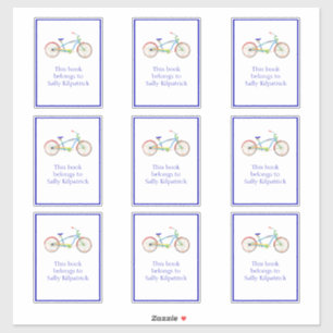 Cruiser Bike Buchzeichen Sticker