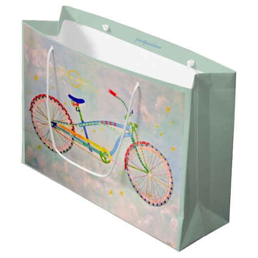 Cruiser Bike-Geschenktasche Große Geschenktüte (Vorderseite Schrägansicht)