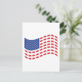 cRUISER-fLAG-wAVE Postkarte (Stehend Vorderseite)