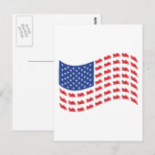 cRUISER-fLAG-wAVE Postkarte (Vorne/Hinten)