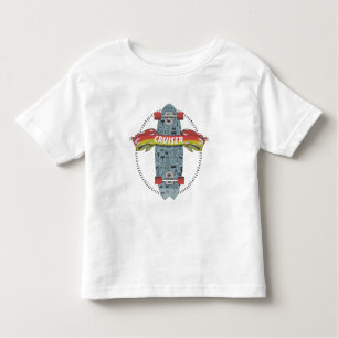 Cruiser Skateboard Stab Pop Tattoodesign Kleinkind T-shirt