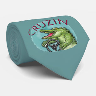Cruisin Alligator Auto-Schlips Krawatte