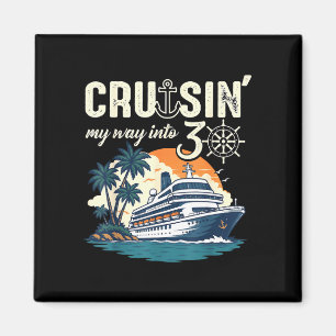 Cruisin auf dem Weg in die 30 lustige 30. Geburtst Magnet