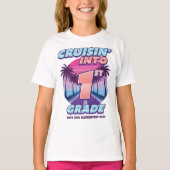 Cruisin’ Back to School 1st Grade Girls T-Shirt (Vorderseite)