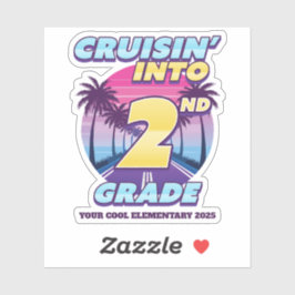 Cruisin 'Back to School 2. Klasse Aufkleber
