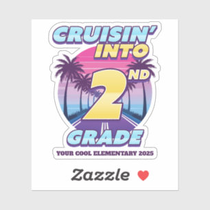 Cruisin 'Back to School 2. Klasse Aufkleber