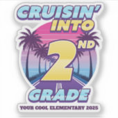 Cruisin 'Back to School 2. Klasse Aufkleber (Vorderseite)