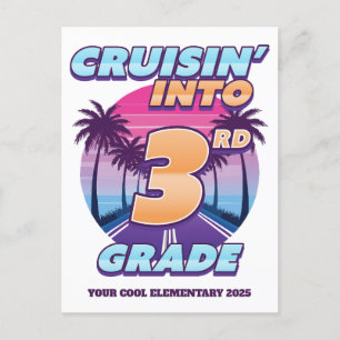 Cruisin 'Back to School 3. Klasse Feiertagspostkarte