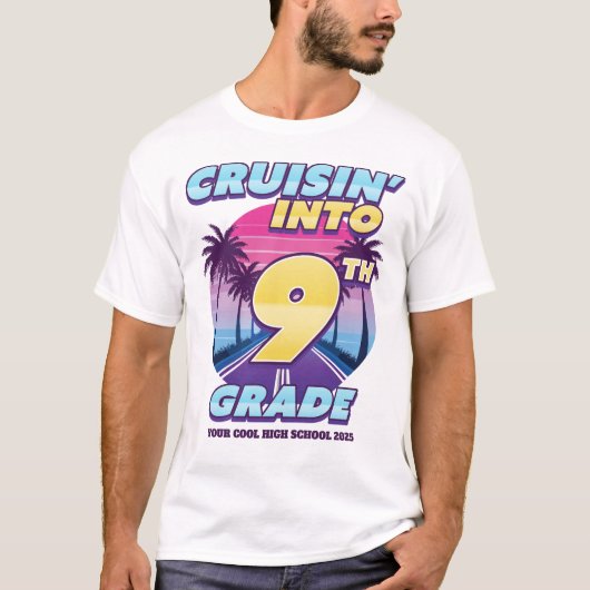 Cruisin’ Back to School 9th Grade T-Shirt (Vorderseite)