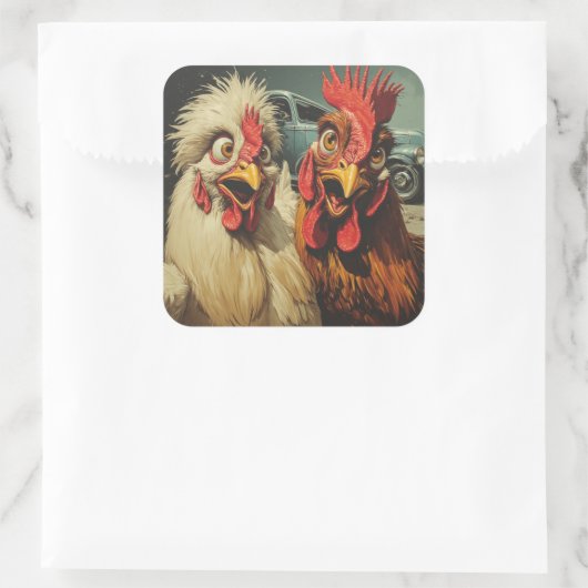  “Cruisin’ Classics” Cheesy Chickens Sticker (Tasche)