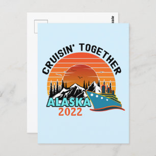 Cruisin Gemeinsam Alaska Reiseurlaub  Postkarte
