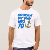 Cruisin meine Weise in 70 T-Shirt (Vorderseite)