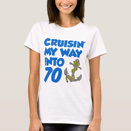 Cruisin meine Weise in 70 T-Shirt (Vorderseite)