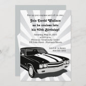 Cruisin Party Einladung (Vorne/Hinten)