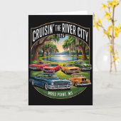 Cruisin The River City 2025 Moss Int Ms Clic Car D Karte (Gelbe Blume)