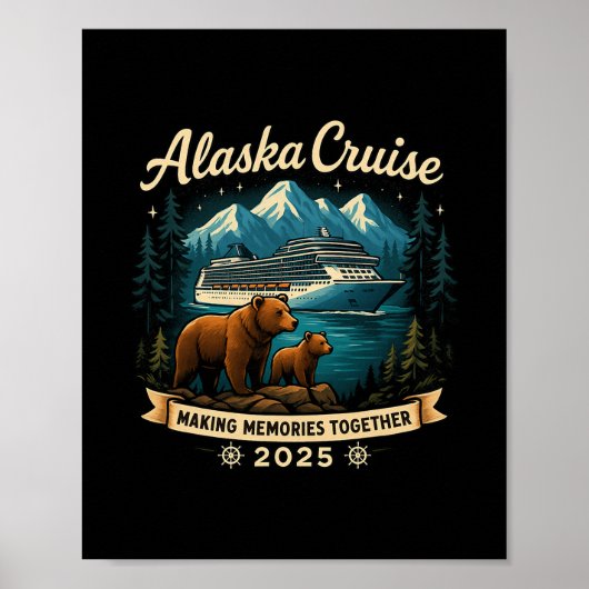 Cruisin Together Alaska 2025 Family Friend Alaska Poster (Vorne)