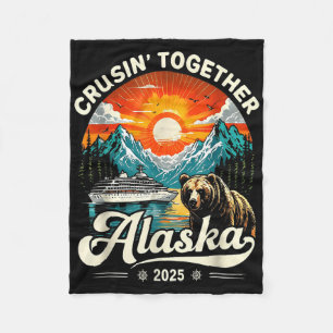 Cruisin Together Alaska 2025 Kreuzfahrt Familienre Fleecedecke