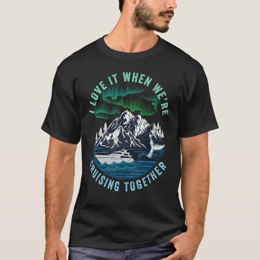 Cruisin' Together Alaska Family Cruise North Light T-Shirt (Vorderseite)