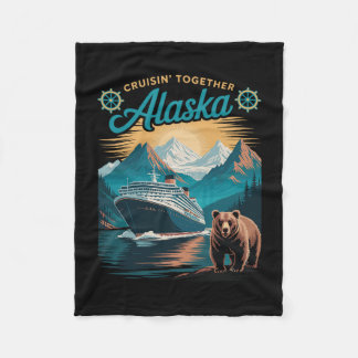 Cruisin Together Alaska Passende Familie Freunde G Fleecedecke