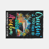 Cruisin' Together Aru 2025 Family Cruise Vacation  Fleecedecke (Vorderseite (Horizontal))