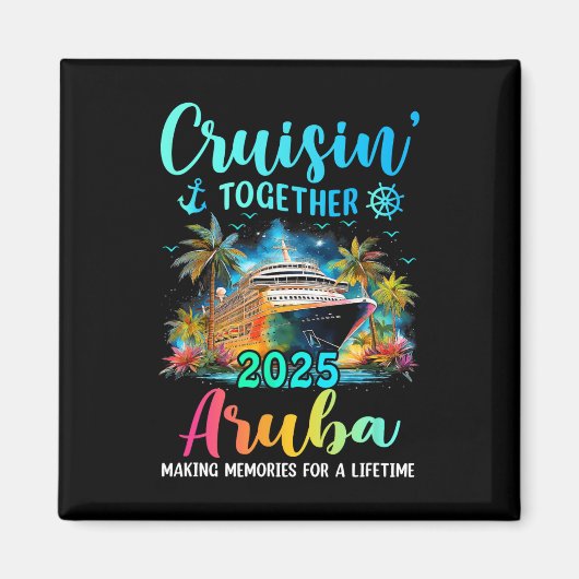 Cruisin' Together Aru 2025 Family Cruise Vacation Magnet (Vorne)