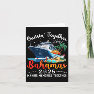Cruisin Together Bahamas Vacation Beach 2025 Memor Karte