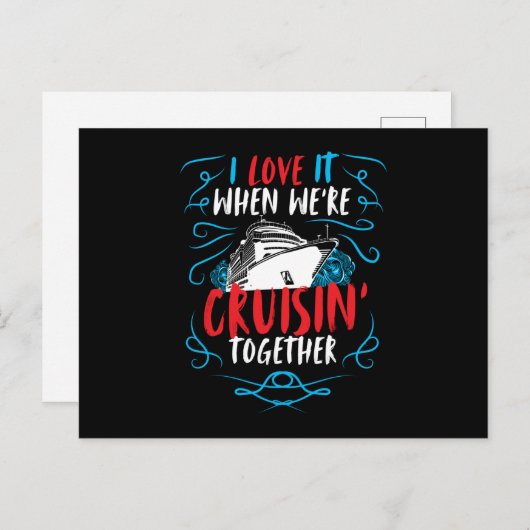 Cruisin Together Cruise Ship Postkarte (Vorne/Hinten)