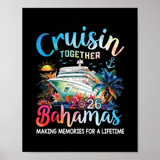 Cruisin Together Hamas Vacation Family Hamas Cruis Poster (Vorne)