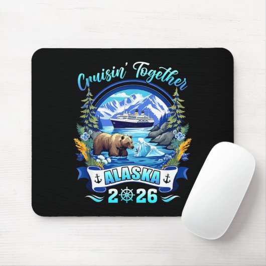 Cruisin Together Matching Family Friends Alaska Cr Mousepad (Mit Mouse)