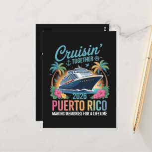 Cruisin' Together Puerto Rico 2026 Postkarte