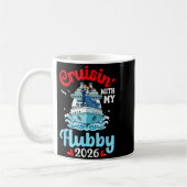 Cruisin With My Hubby 2026 Romantic Couple Cruise Kaffeetasse (Links)
