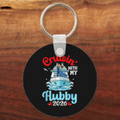 Cruisin With My Hubby 2026 Romantic Couple Cruise Schlüsselanhänger (Vorderseite)