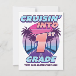 Cruisin’ Zurück zur Schule 1. Klasse Mitteilungskarte