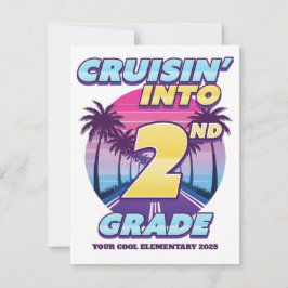 Cruisin’ Zurück zur Schule 2. Klasse Mitteilungskarte
