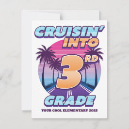 Cruisin’ Zurück zur Schule 3. Klasse Mitteilungskarte