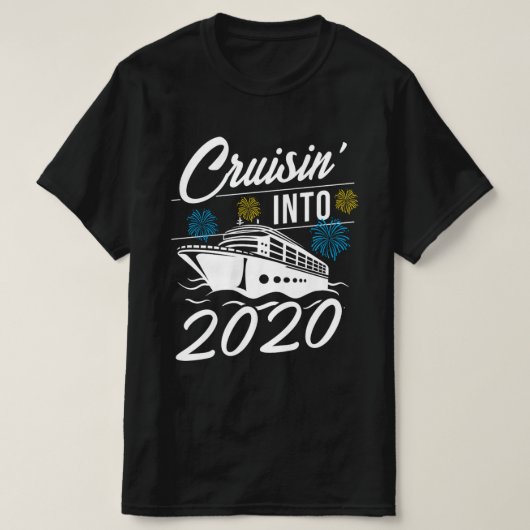 Cruising 2020 New Years Ocean Adventure Cruise Gif T-Shirt (Design vorne)
