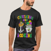 Cruising and Boozing Mardi Gras Cruise Matching Fa T-Shirt (Vorderseite)