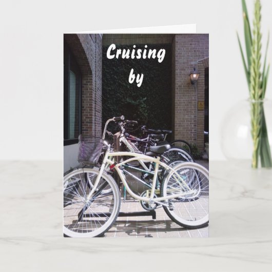 "CRUISING BY" WERDE GUT WISHEN KARTE (Vorderseite)