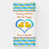 Cruising Ducks Cabin Custom Name Door Banner (Vertikal)