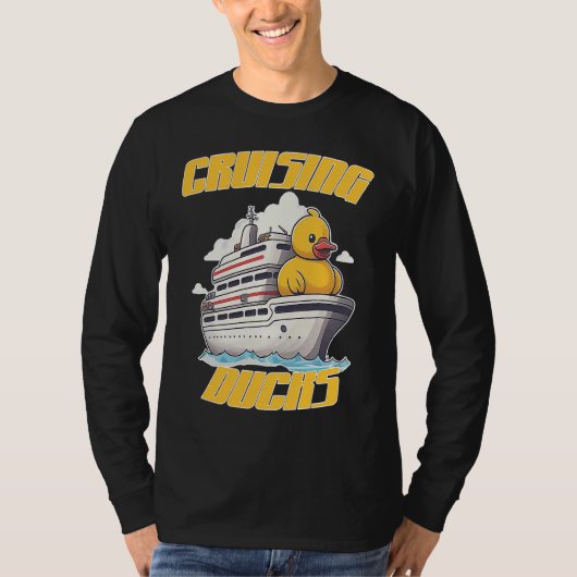 Cruising Ducks fun rubber duck finding game on cru T-Shirt (Vorderseite)