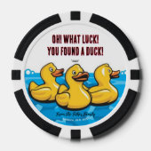 Cruising Ducks personalisierbare Sammlertokens Pokerchips (Vorderseite)