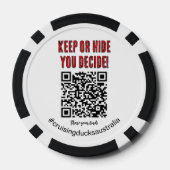 Cruising Ducks personalisierbare Sammlertokens Pokerchips (Rückseite)