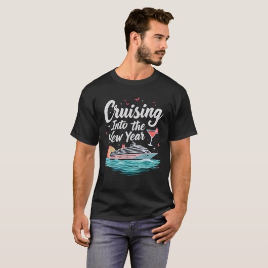 Cruising in 2026 Silvester Party Matching Fa T-Shirt (Vorne ganz)