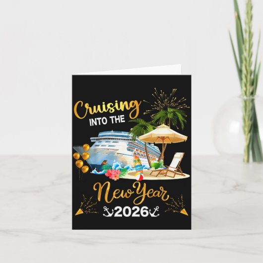 Cruising ins neue Jahr 2026 Karte (Vorderseite)