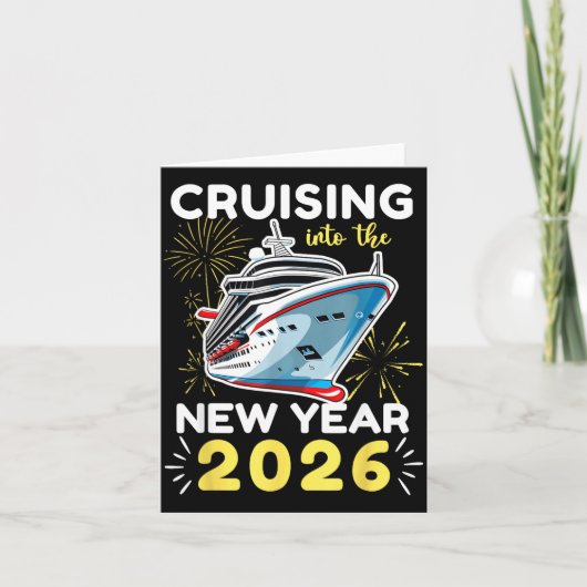 Cruising ins neue Jahr 2026 Karte (Vorderseite)