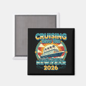 Cruising Into 2026 New Year Eve Celebration Family Magnet (Vorderseite/Rückseite)