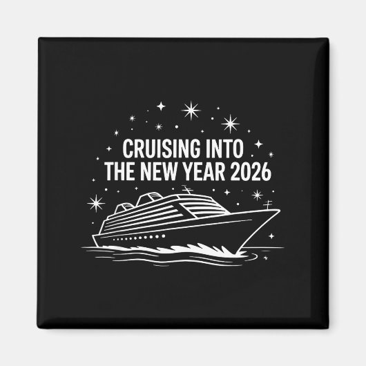 Cruising Into 2026 New Years Eve Family Matching H Magnet (Vorne)
